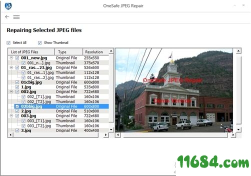 OneSafe JPEG Repair破解版下载-jpg图片修复软件OneSafe JPEG Repair v4.5.0.0 中文绿色版下载