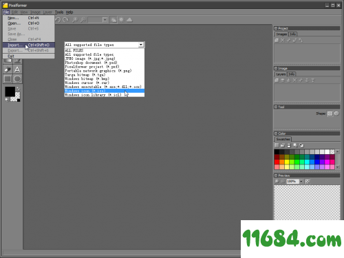 Pixelformer绿色版下载-icon图标制作编辑工具Pixelformer v0.9.6.3 RC3 英文绿色版下载