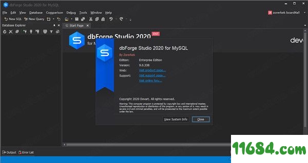 dbForge Studio破解版下载-dbForge Studio 2020 for MySQL v9.0.338 中文破解版下载