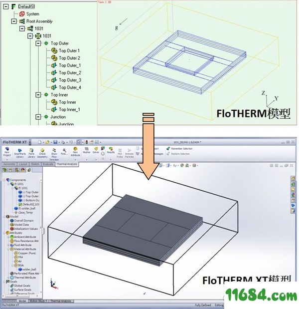 Flotherm XT破解版下载-热仿真解决方案Siemens Simcenter Flotherm XT v2020.1 中文版 百度云 下载