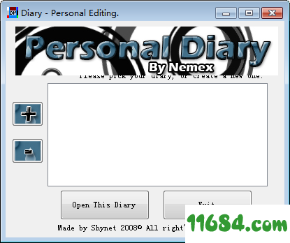 Personal Diary Editor免费版下载-个人日记编辑器Personal Diary Editor v1.0 最新免费版下载