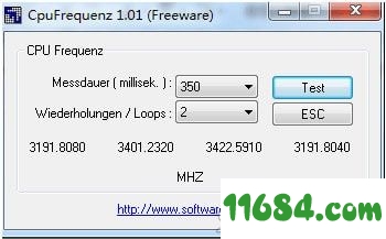 CPU频率监测CpuFrequenz v3.33 最新版 - 巴士下载站www.11684.com