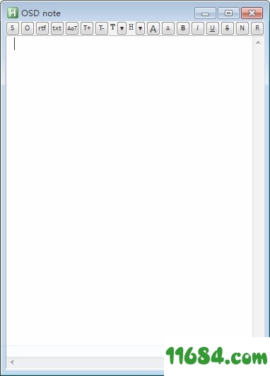OSD note破解版下载-半透明文本编辑器OSD note v1.1 最新免费版下载