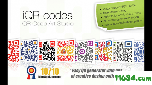 iQR codes下载-二维码生成软件iQR codes for Mac v1.10 最新版下载