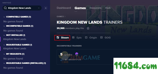 王国新大陆五项修改器下载-《王国：新大陆》修改器+5 v2020.11.11 中文版[Steam] 下载