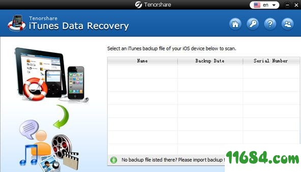 iTunes Data Recovery下载-iTunes数据恢复软件Tenorshare iTunes Data Recovery v4.5 最新免费版下载