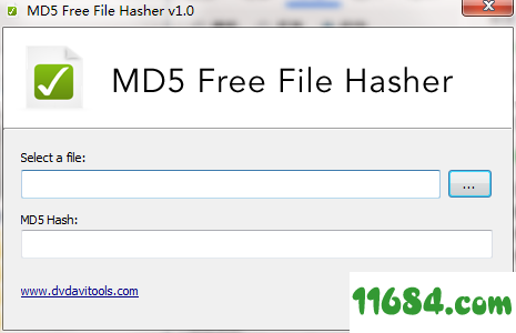 MD5 Free File Hasher破解版下载-文件MD5值查看工具MD5 Free File Hasher v1.0 最新免费版下载