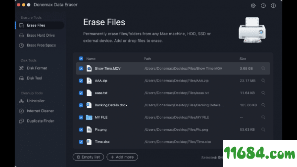 Donemax Data Eraser下载-数据清除软件Donemax Data Eraser for Mac v1.0 最新版下载