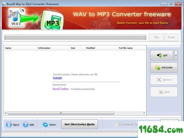 Boxoft WAV to MP3 Converter下载-Wav到MP3转换器Boxoft WAV to MP3 Converter v1.1.0.0 最新版下载