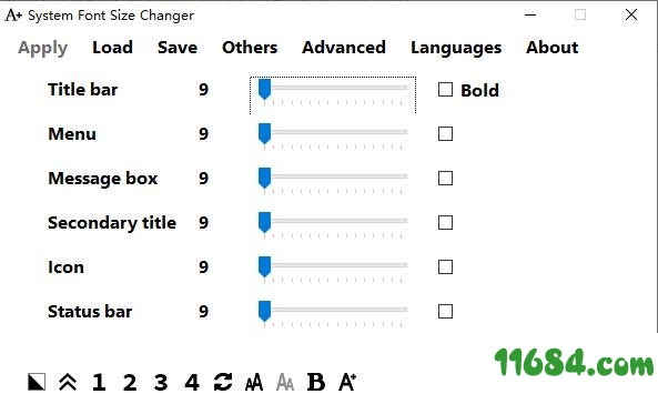 System Font Size Changer绿色版下载-系统字体大小调整工具System Font Size Changer v2.0.0.2 绿色版下载