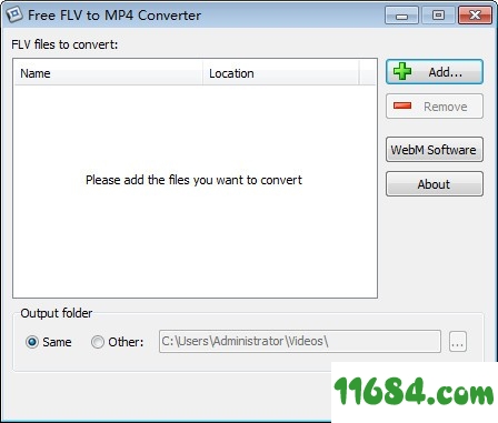 Free FLV to MP4 Converter免费版下载-FLV转MP4转换器Free FLV to MP4 Converter v1.0 免费版下载