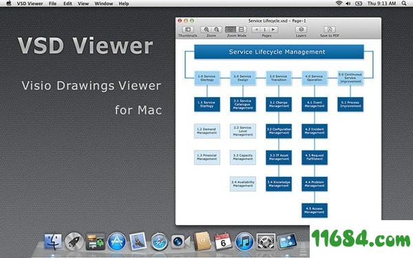 Visio VSD Viewe‪r下载-.vdx文件查看器Visio VSD Viewer for Mac v1.0 最新版下载