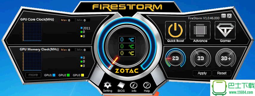 索泰显卡超频软件FireStorm v2.0.1 官方最新版下载