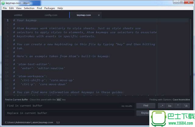 Atom编辑器 v1.16.0 官网汉化Windows版下载