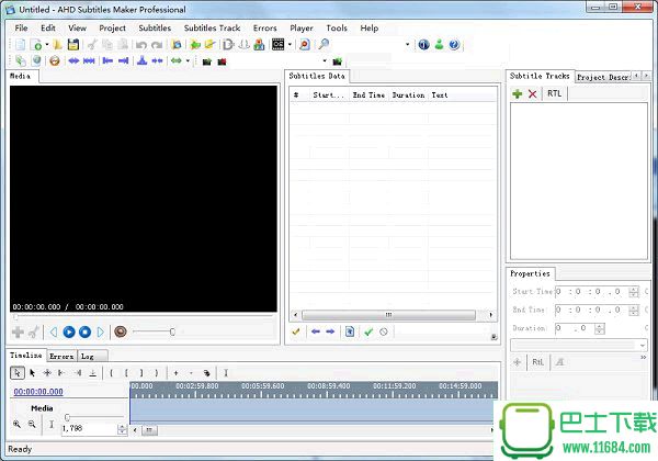 视频字幕编辑软件AHD Subtitles Maker v5.7.500.32 绿色免费版下载