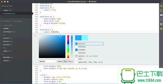 代码编辑器Adobe Brackets v1.5 官方最新版下载