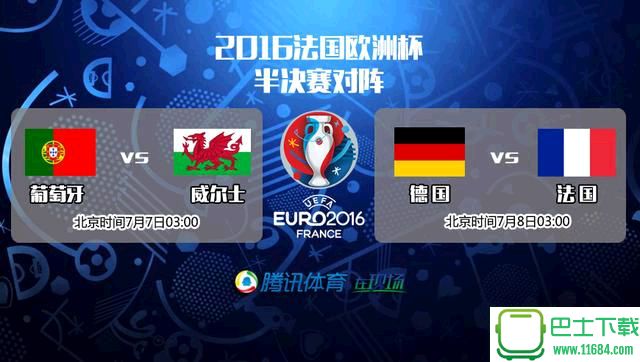 2016欧洲杯4强对阵及赛程 附高清直播和直播app