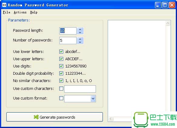随机密码生成器RandPass 1.5.0.0 绿色版下载