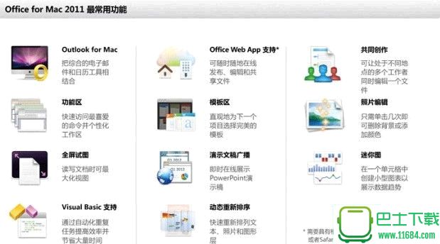 office for mac 2011 简体中文免费完整版下载