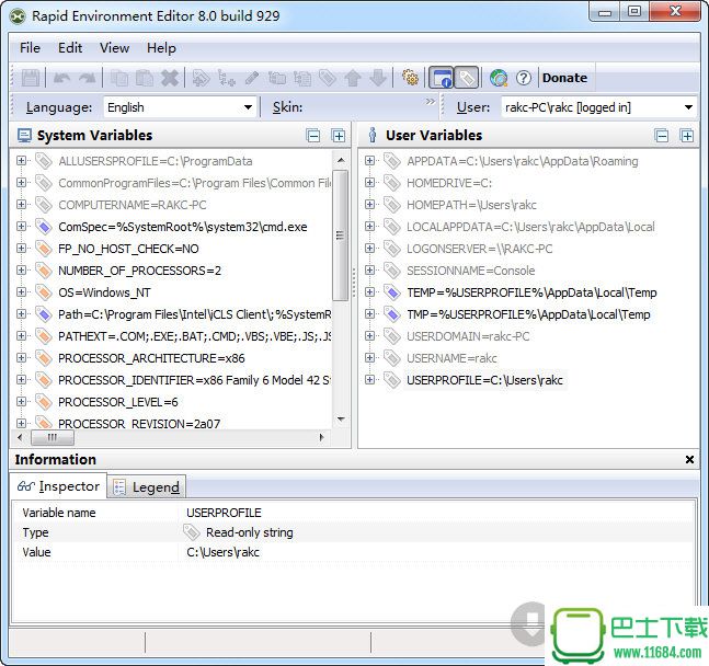 Rapid Environment Editor(环境变量编辑器) 9.1.0.934 最新免费版下载