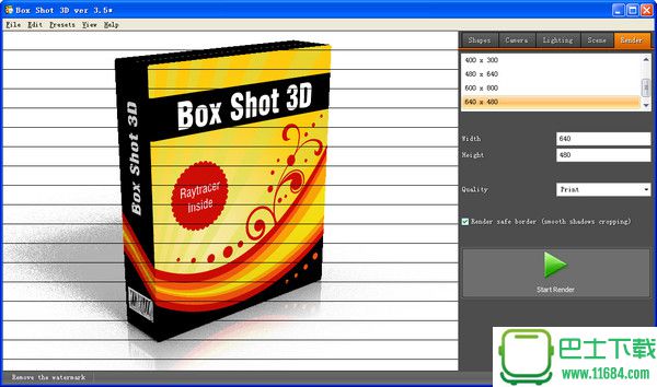3D Box Shot Maker(3D包装盒设计软件) v1.0 中文绿色版下载