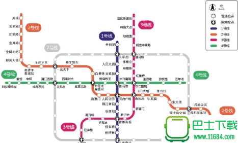 成都地铁线路图2017 高清版下载