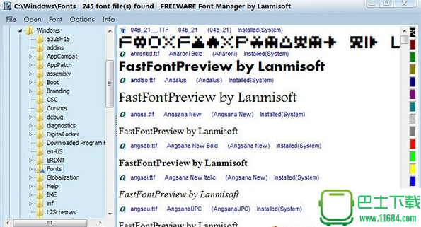Fast Font Preview(字体浏览器) v3.0.2 绿色版下载
