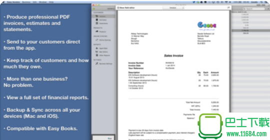 Easy Invoice(PDF generator) for Mac V4.2.1 官方版下载