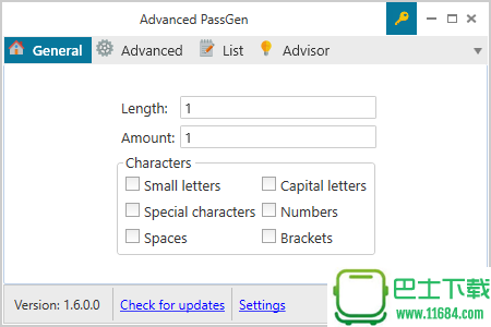 Advanced PassGen(高级密码生成工具) v1.6.0.0下载