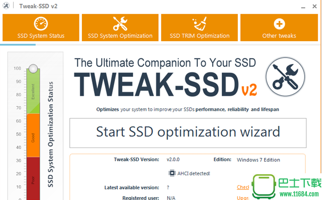 SSD固态硬盘优化工具Tweak-SSD 2.0.25.0 中文特别版下载