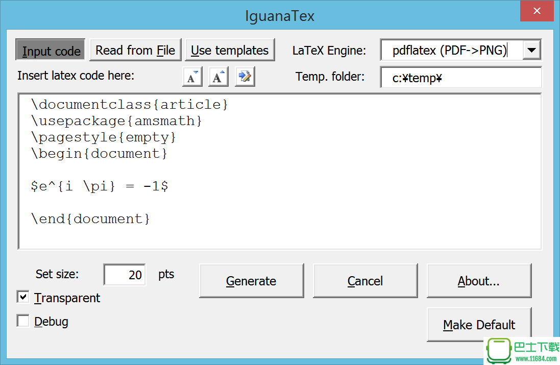 IguanaTex（LaTeX转换到ppt文档插件）v1.56下载