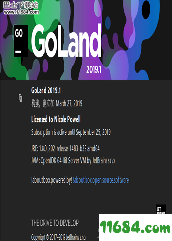 Jetbrains GoLand破解版下载-Go语言开发工具Jetbrains GoLand v2019.1 中文破解版(附激活码+汉化包)下载