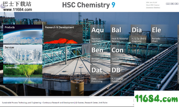 Outotec HSC Chemistry破解版下载-热化学分析软件Outotec HSC Chemistry v9.3.0.9 破解版(附激活码)下载