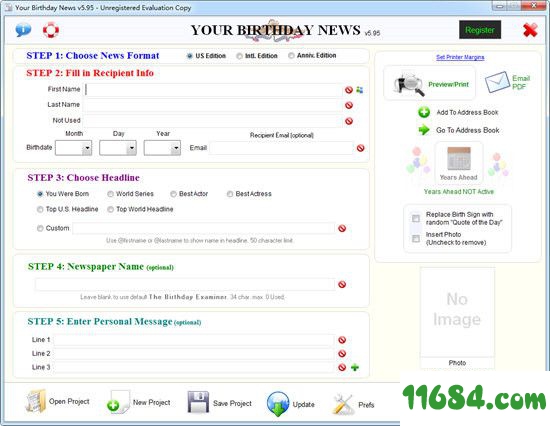 Your Birthday News下载-报纸制作软件Your Birthday News v5.95 官方最新版下载