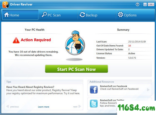 ReviverSoft Driver Reviver破解版下载-驱动下载管理软件ReviverSoft Driver Reviver v5.27.3.10 破解版(附破解补丁)下载