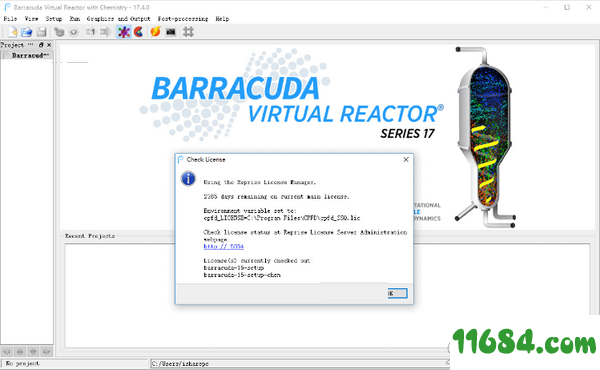 CPFD Barracuda VR破解版下载-计算流体动力学模拟软件CPFD Barracuda VR v17.4.0 破解版(附破解文件)下载