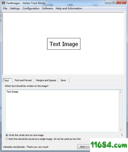 TextImages下载-文字转图片软件TextImages v1.1 绿色版下载