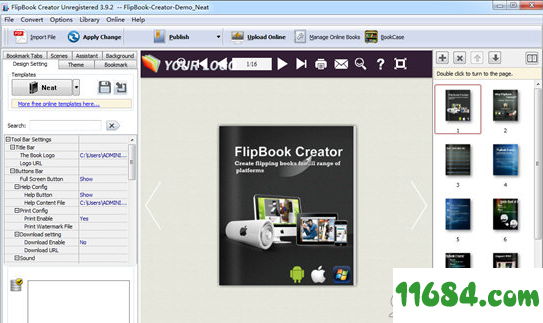 Flash Flip Book Creator下载-翻页书制作软件Boxoft Flash Flip Book Creator v3.9.1 最新版下载
