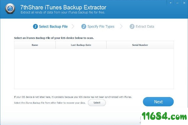 iTunes Backup Extractor下载-iTunes数据备份恢复软件7thShare iTunes Backup Extractor v2.8.8.8 最新版下载