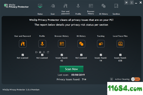 WinZip Privacy Protector破解版下载-隐私保护工具WinZip Privacy Protector v3.8.6 最新免费版下载