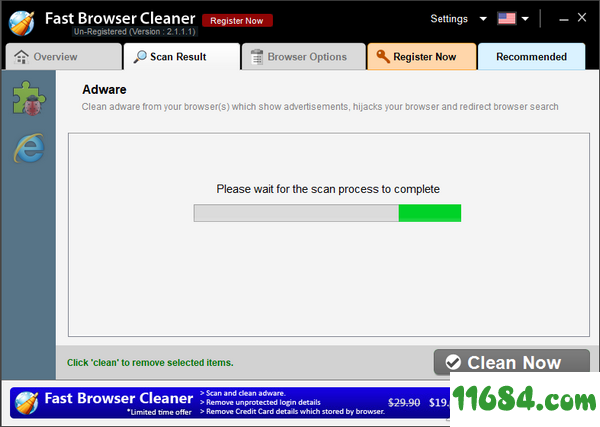 Fast Browser Cleaner下载-浏览器清理工具Fast Browser Cleaner v2.1.1.1 最新免费版下载