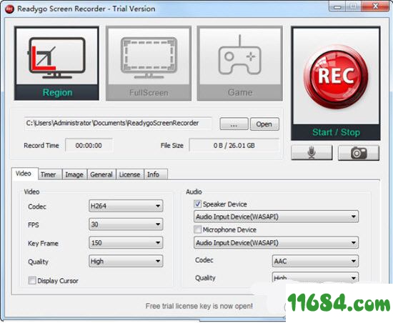 Readygo Screen Recorder下载-屏幕录像软件Readygo Screen Recorder v1.0.0 官方版下载