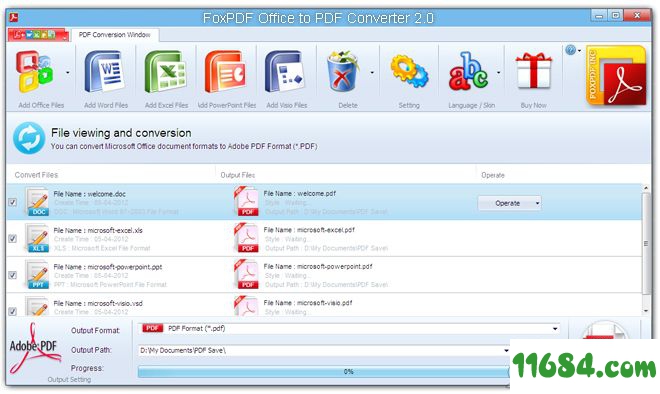 FoxPDF Office to PDF Converter破解版下载-Office转PDF软件FoxPDF Office to PDF Converter v3.0 最新版下载