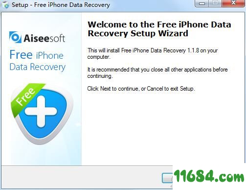 Free iPhone Data Recovery破解版下载-iPhone数据恢复软件Aiseesoft Free iPhone Data Recovery v1.1.8 最新版下载