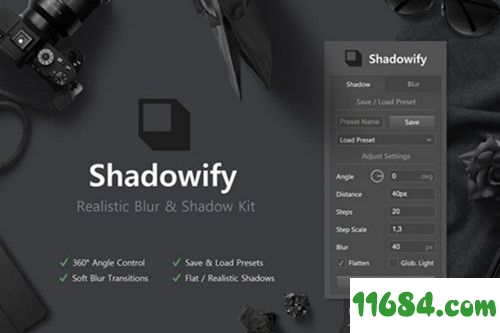 Shadowify插件下载-PS投影插件Shadowify v1.0 免费版下载