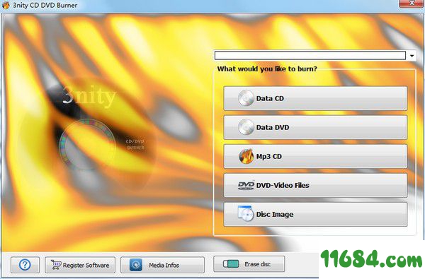 3nity CD DVD BURNER破解版下载-光盘刻录软件3nity CD DVD BURNER v4.1 免费版下载