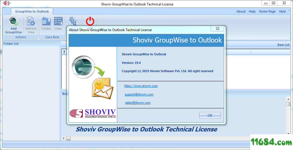 Groupwise to Outlook Converter破解版下载-Shoviv Groupwise to Outlook Converter v19.4 中文免费版下载