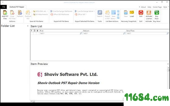 Shoviv Outlook PST Repair破解版下载-PST修复软件Shoviv Outlook PST Repair V19.5 绿色版下载