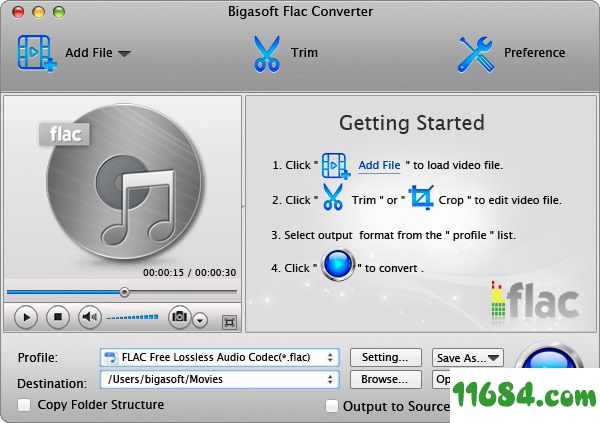 Bigasoft FLAC Converter破解版下载-FLAC转换软件Bigasoft FLAC Converter for MacOS 5.4.0 中文免费版下载