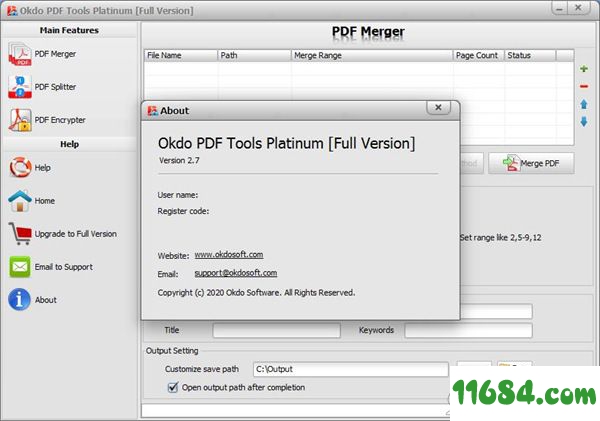 Okdo PDF Tools Platinum破解版下载-Okdo PDF Tools Platinum v2.7 中文绿色版下载